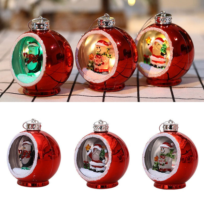 LED opengewerkte kerstbal ornamenten