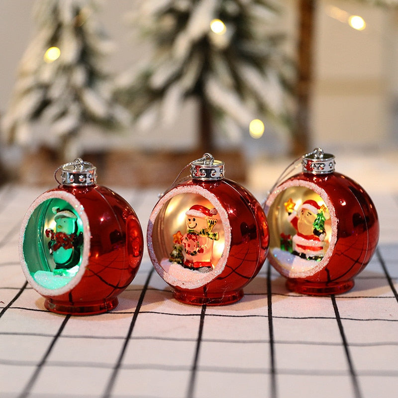LED opengewerkte kerstbal ornamenten