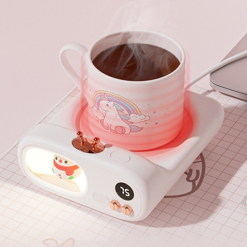 Slim schattig huisdier koffie verwarmer onderzetter