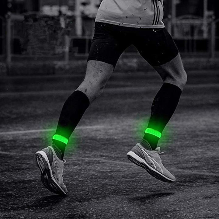 Oplichtende led-sportband voor hardlopen en fietsen