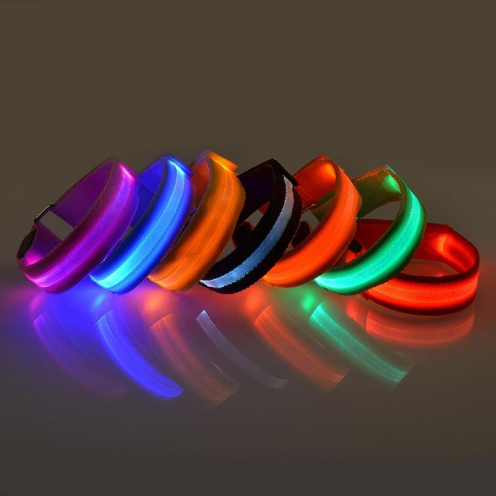 Oplichtende led-sportband voor hardlopen en fietsen