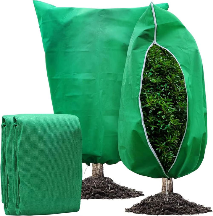 Hollevo™ Ademende vorsthoes voor planten met rits en trekkoord