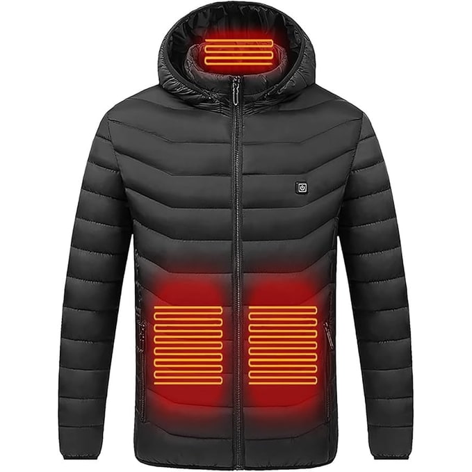 Hollevo™ Verwarmde pufferjas met capuchon en 9 warmtezones