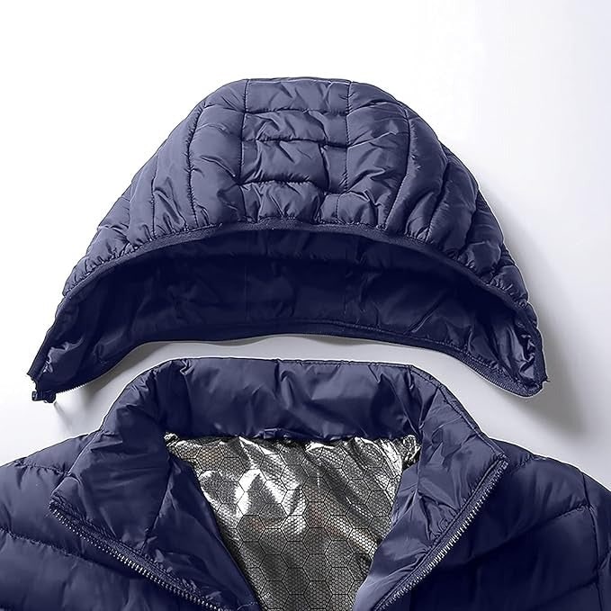Hollevo™ Verwarmde pufferjas met capuchon en 9 warmtezones
