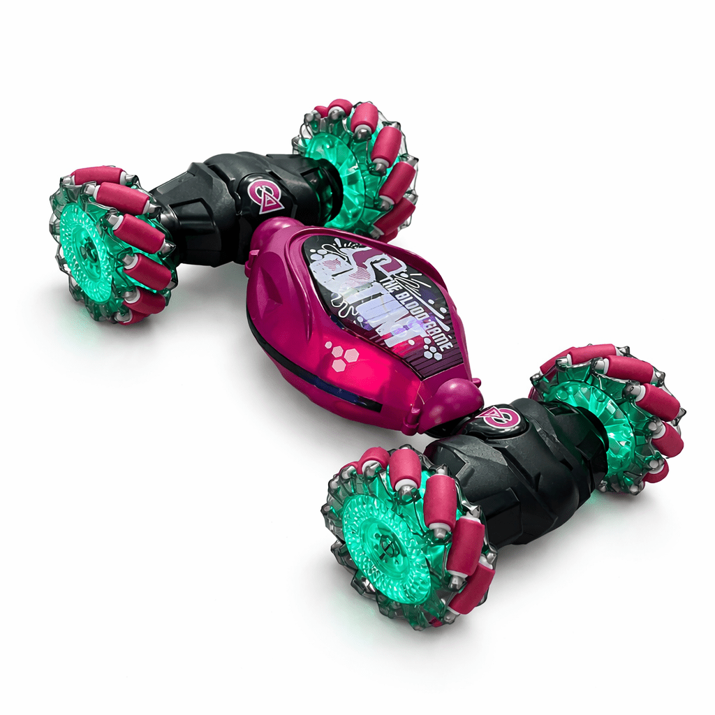RC stuntauto met handbesturing en oplichtende wielen