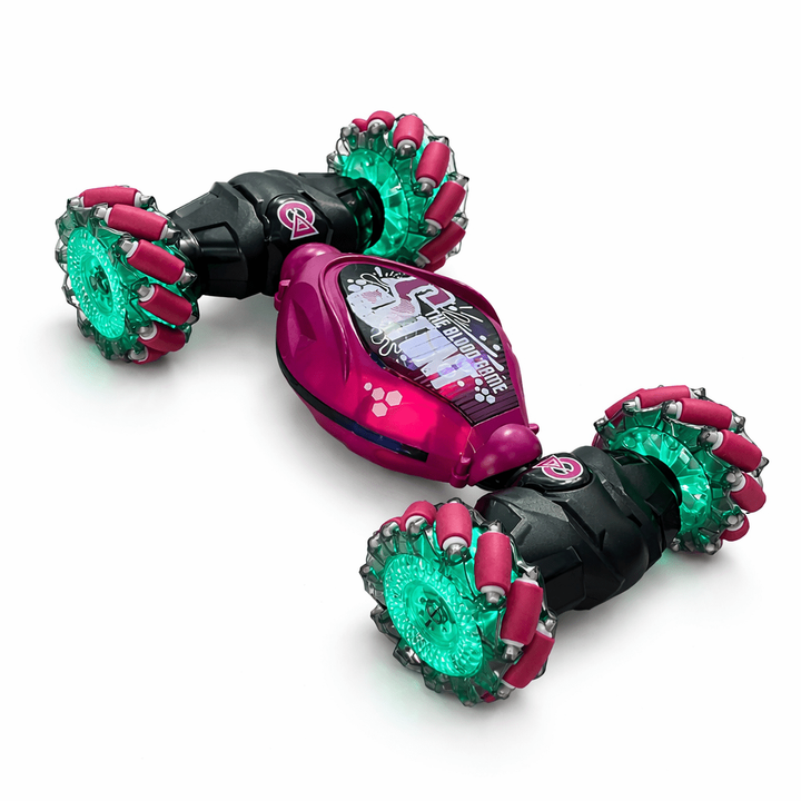 RC stuntauto met handbesturing en oplichtende wielen
