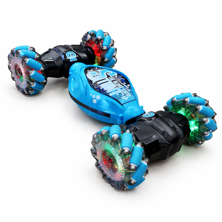 RC stuntauto met handbesturing en oplichtende wielen
