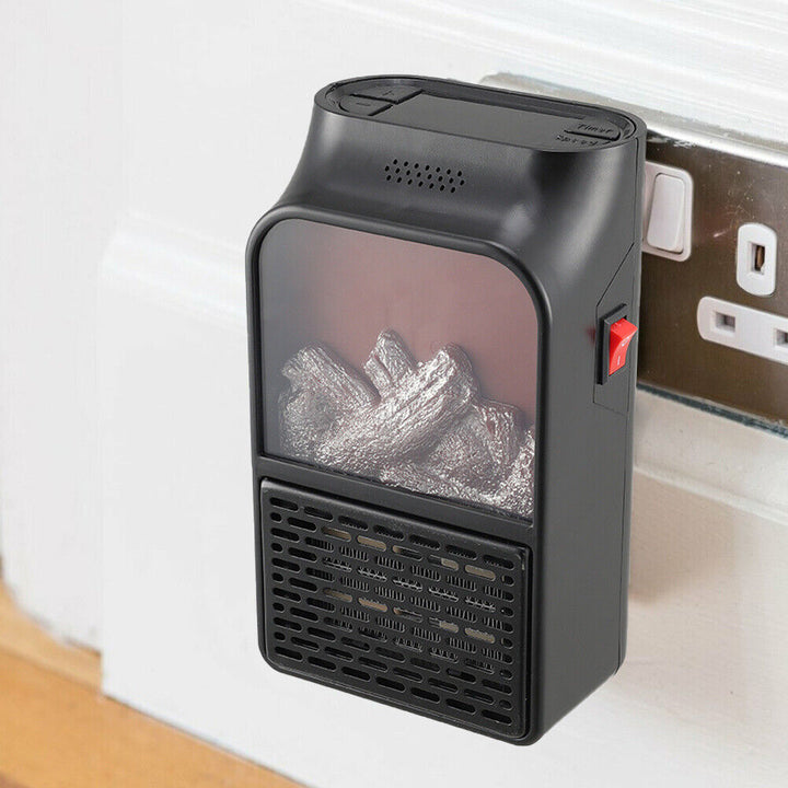 Hollevo™ Stopcontactkachel met vlameffect, afstandsbediening en timer
