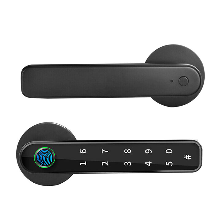 Slim deurslot met vingerafdruk, app en reservesleutel