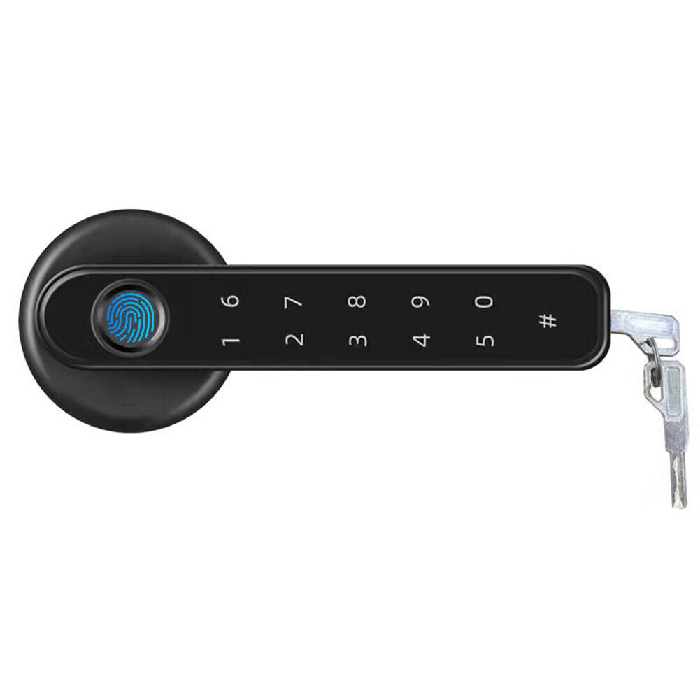 Slim deurslot met vingerafdruk, app en reservesleutel