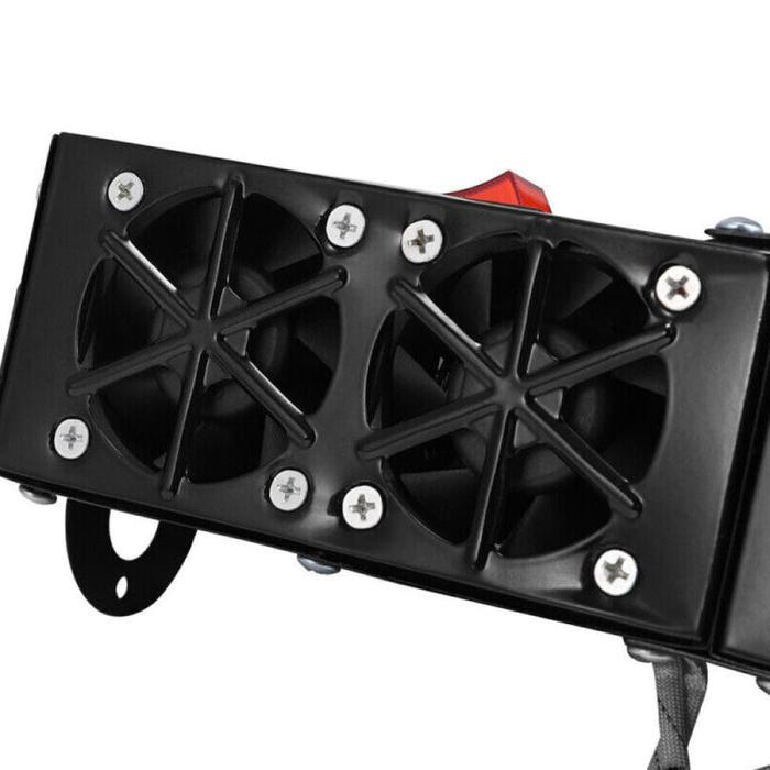 Hollevo™ Krachtige autokachel 500W 12V met vier luchtuitlaten