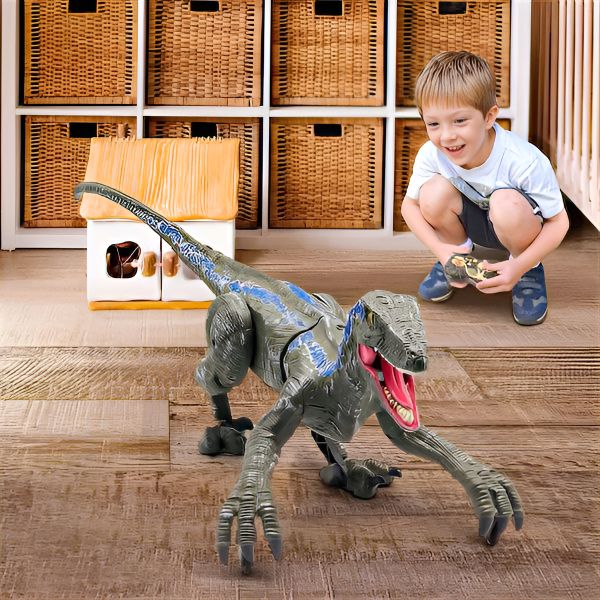 Hollevo™ Bestuurbare velociraptor die loopt, knikt en brult