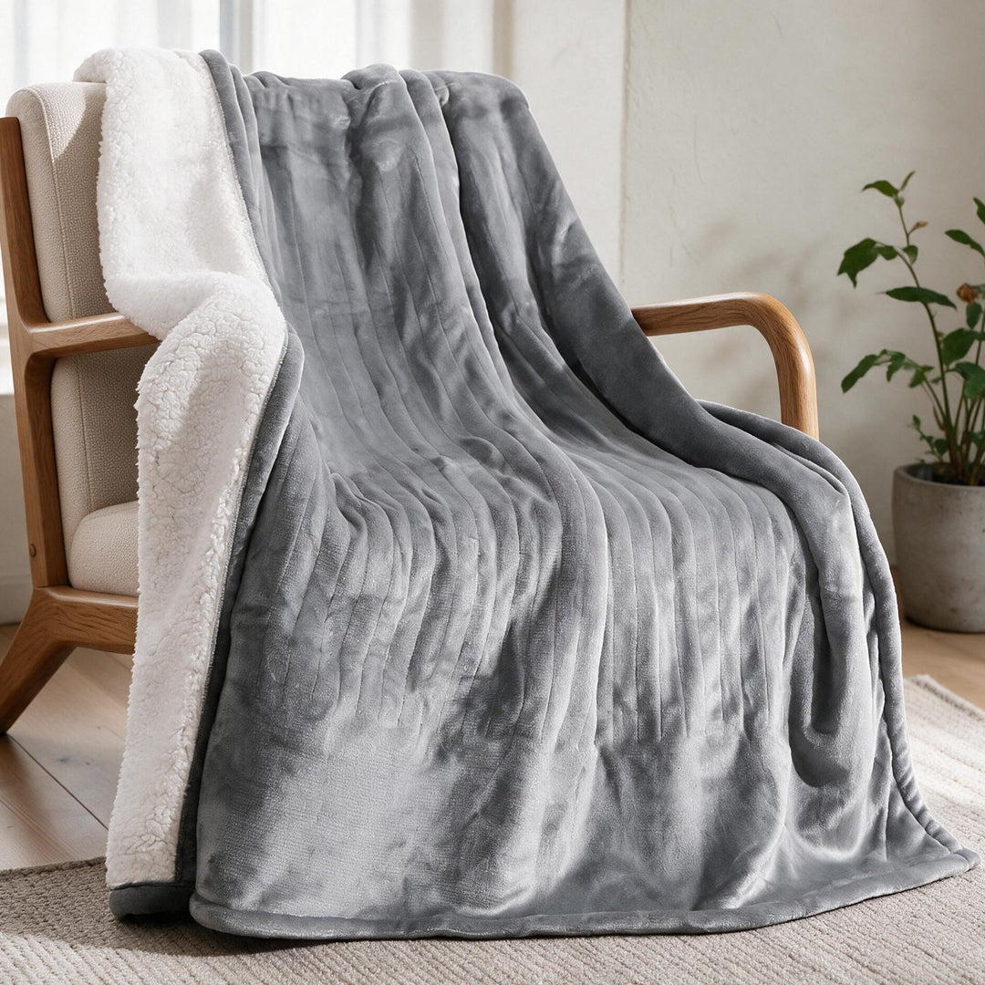 Hollevo™ Sherpa warmtedeken met 6 warmtestanden en timer