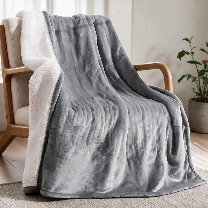 Hollevo™ Sherpa warmtedeken met 6 warmtestanden en timer
