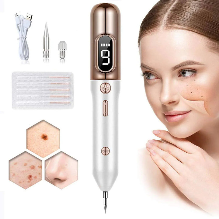 Plasma pen voor huidflapjes en vlekjes met 9 standen