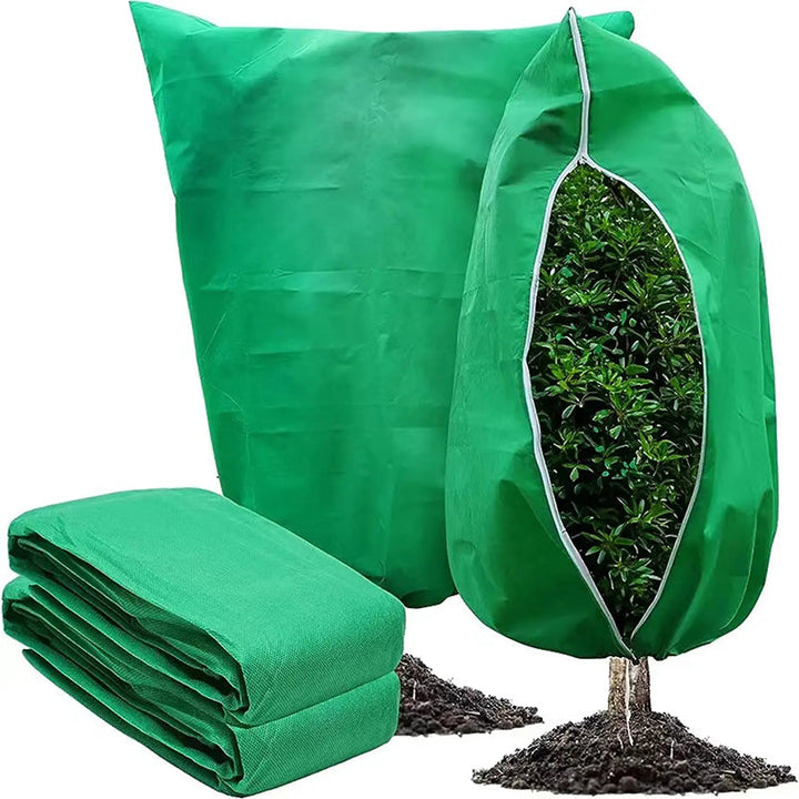 Vorstbeschermhoes voor planten met trekkoord