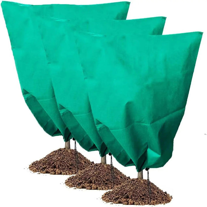 Vorstbeschermhoes voor planten met trekkoord