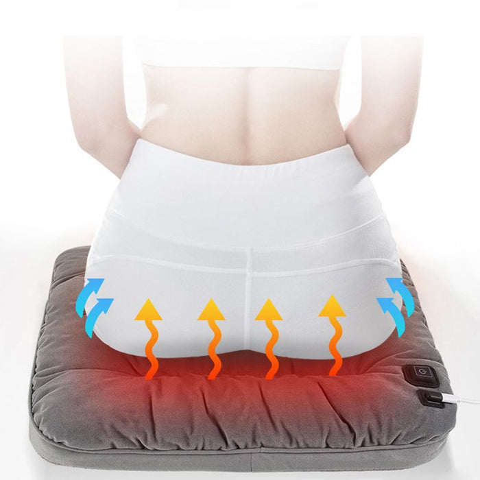 Hollevo™ USB verwarmd zitkussen dat in 5 seconden warm is