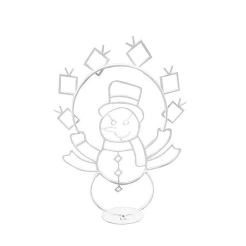 Bewegend LED snowball fight licht | buiten sneeuwpop &amp; pinguïn kerstdecoratie