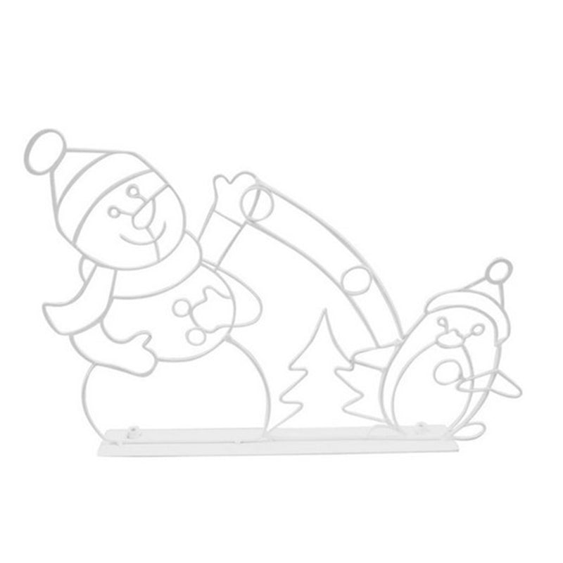 Bewegend LED snowball fight licht | buiten sneeuwpop &amp; pinguïn kerstdecoratie