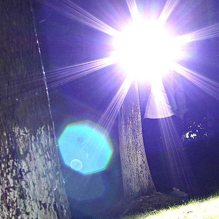 Oplaadbare LED-zaklamp met zoom, waterdicht aluminium