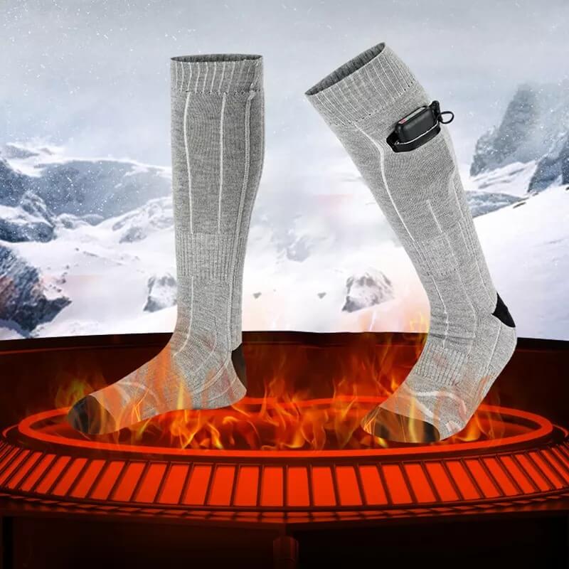 Hollevo™ Oplaadbare verwarmde sokken met 3 warmtestanden