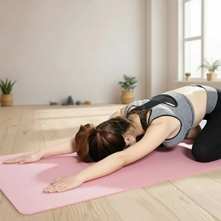Hollevo™ Dikke antislip yogamat met draagband voor thuis en de sportschool