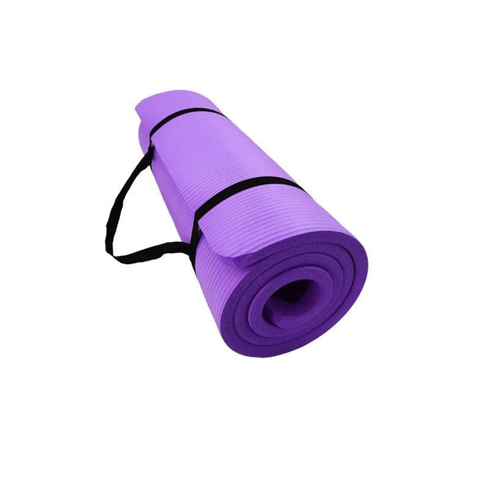 Hollevo™ Dikke antislip yogamat met draagband voor thuis en de sportschool