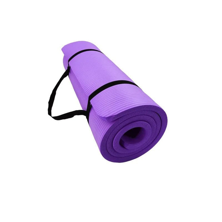 Hollevo™ Dikke antislip yogamat met draagband voor thuis en de sportschool
