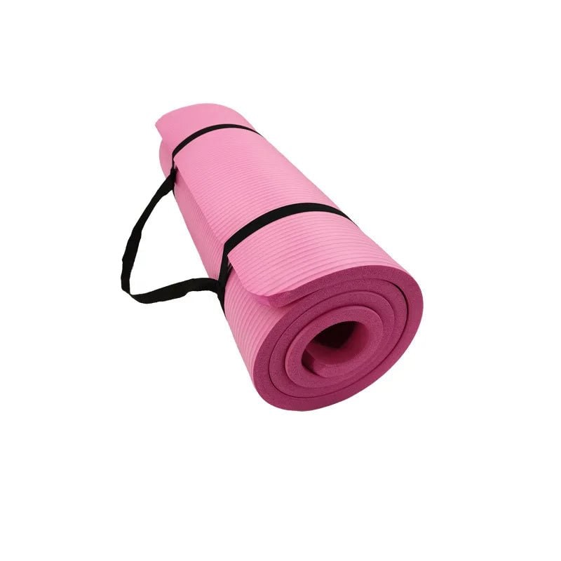 Hollevo™ Dikke antislip yogamat met draagband voor thuis en de sportschool