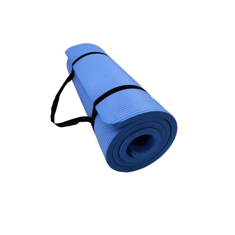 Hollevo™ Dikke antislip yogamat met draagband voor thuis en de sportschool