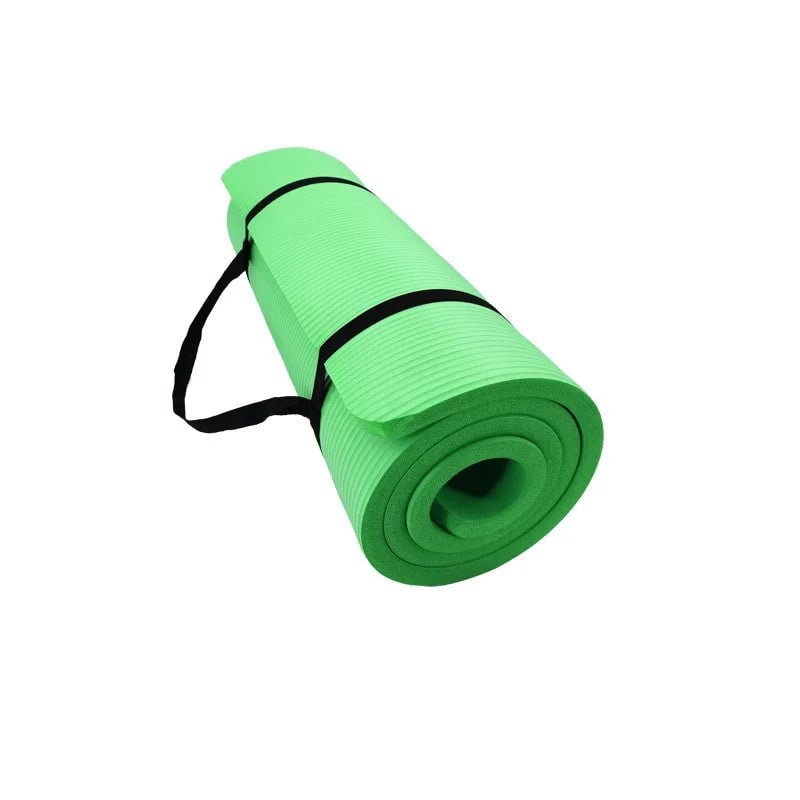 Hollevo™ Dikke antislip yogamat met draagband voor thuis en de sportschool