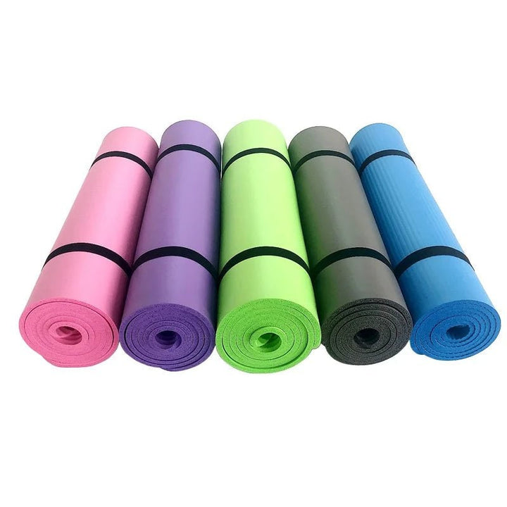 Hollevo™ Dikke antislip yogamat met draagband voor thuis en de sportschool
