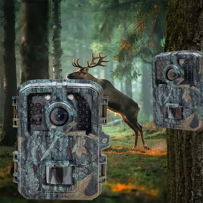Hollevo™ Mini wildcamera 16MP met nachtzicht en bewegingssensor