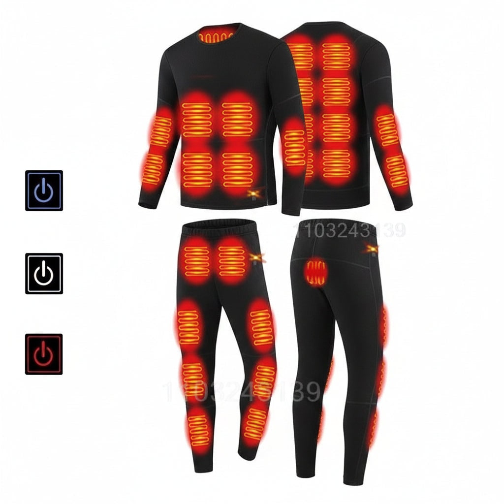Hollevo™ Verwarmd thermo-ondergoed met USB en 3 standen