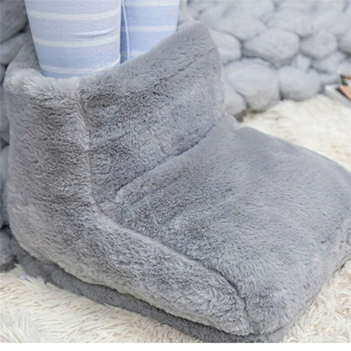 Voet verwarmer kussen in zacht pluche stof