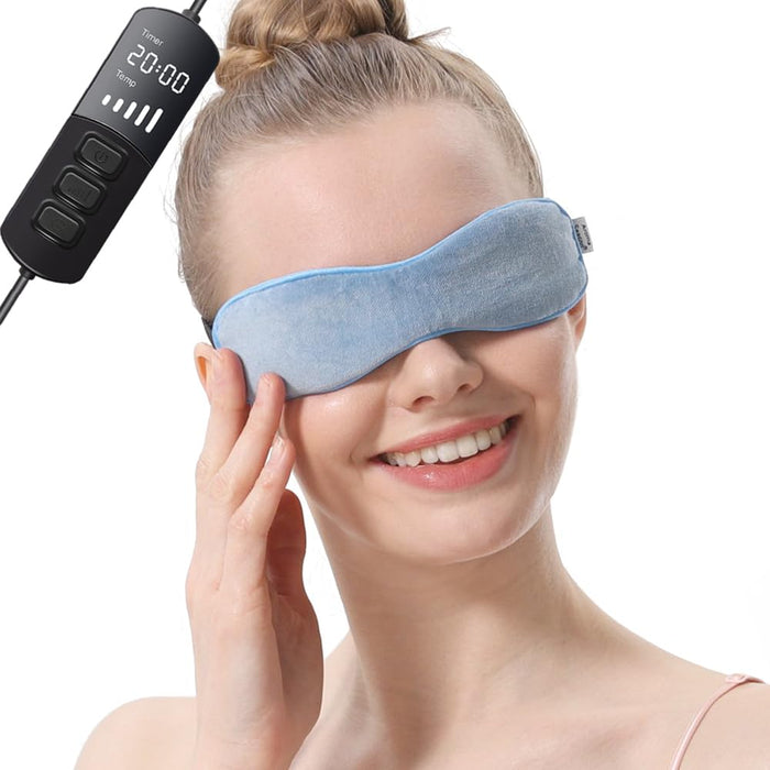 Hollevo™ Verwarmd oogmasker met grafeen, vijf warmtestanden en timer