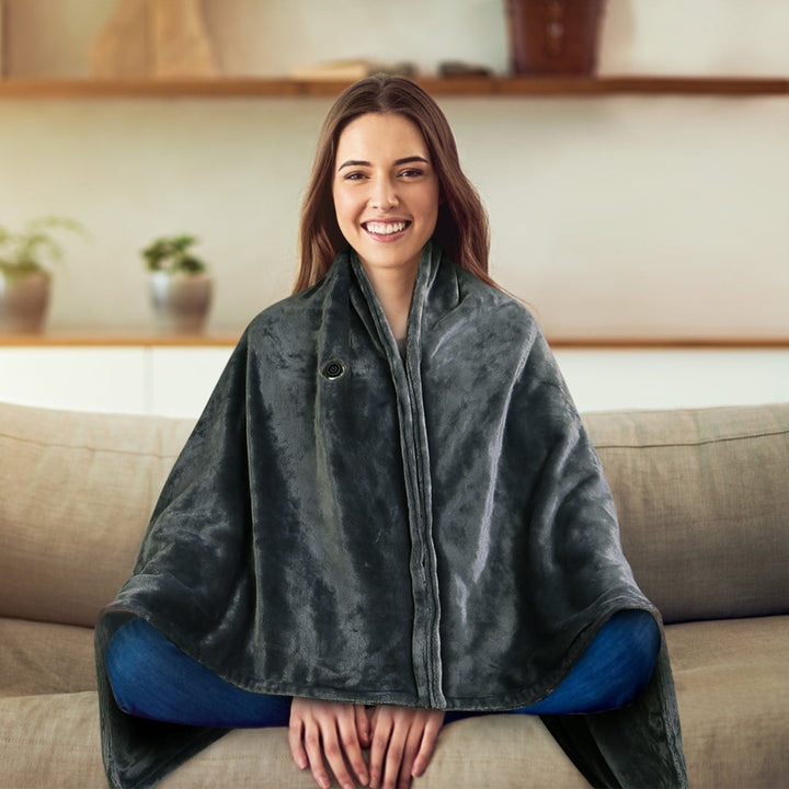 Hollevo™ Draagbare USB-warmtedeken met rits en fleece