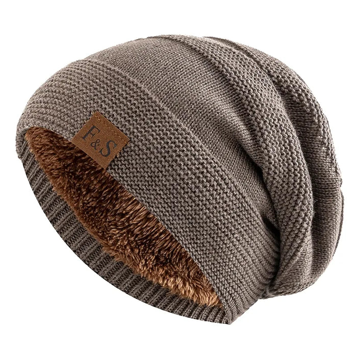 Hollevo™ Zachte gebreide wintermuts met warme fleecevoering