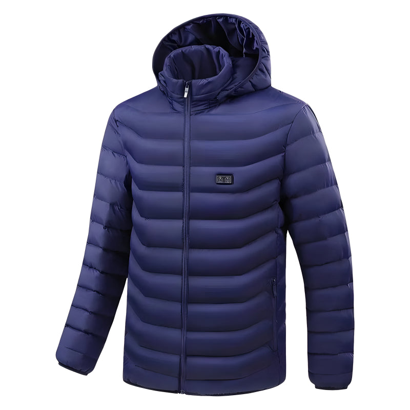 Verwarmde jas unisex met 9 warmtezones en afneembare capuchon – Hollevo™